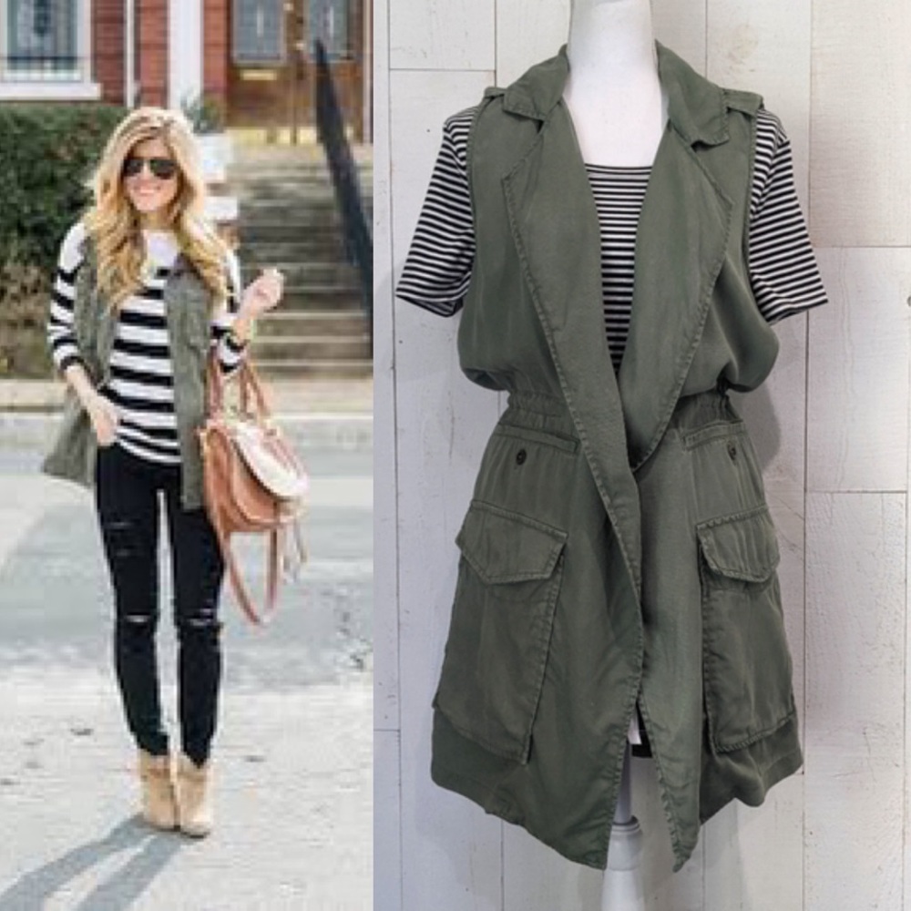 Max Jeans *BLOGGER’S FAVE* Long Tencel Utility Vest